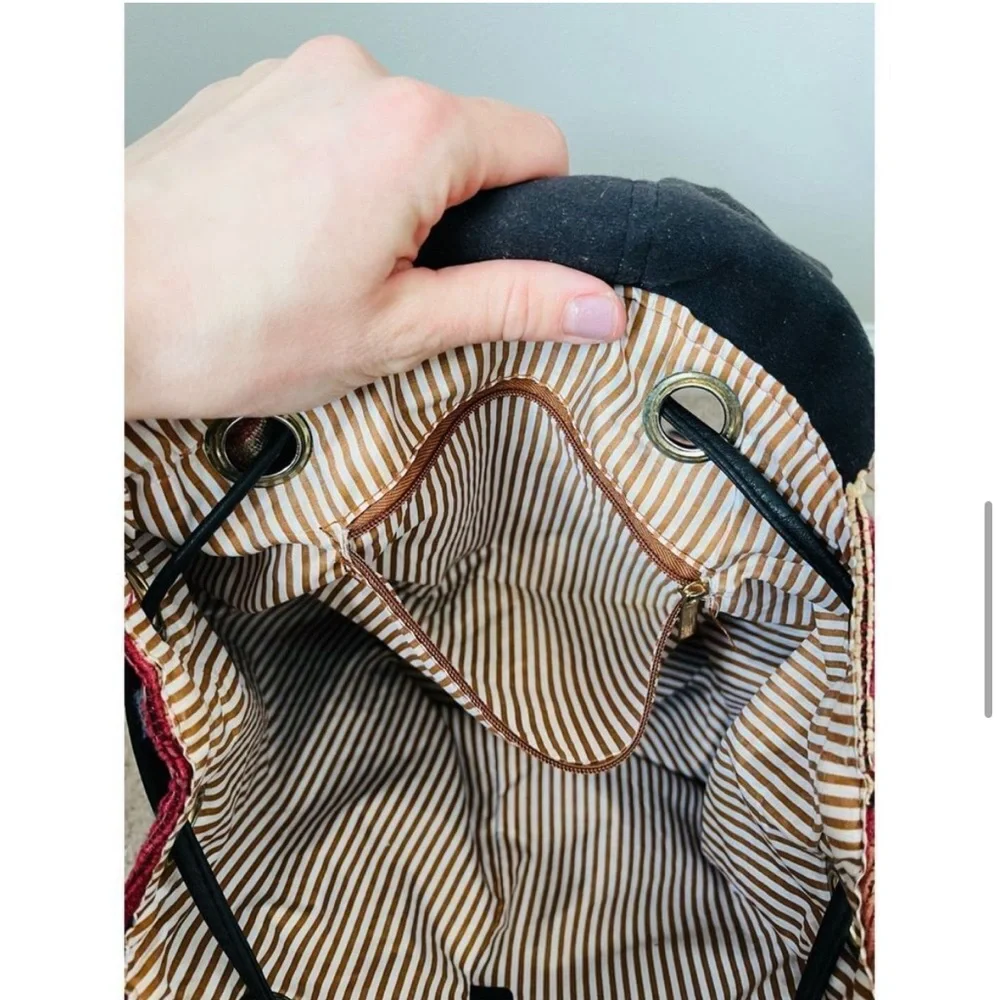 MIKA New York Textile Hippy Colorful Backpack - Picture 6 of 8